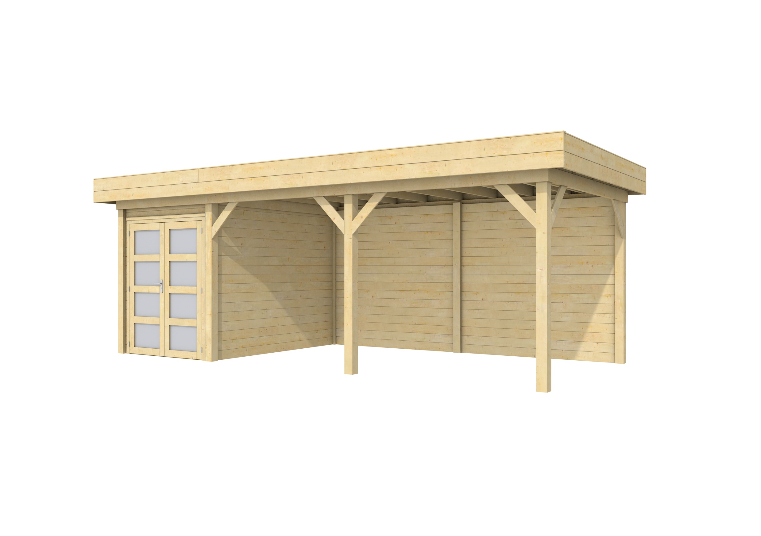 Douglas Zweeds rabat 1 zijde geschaafd, 1 zijde fijnbezaagd 1,1-2,7 x 19 - Afbeelding 2310