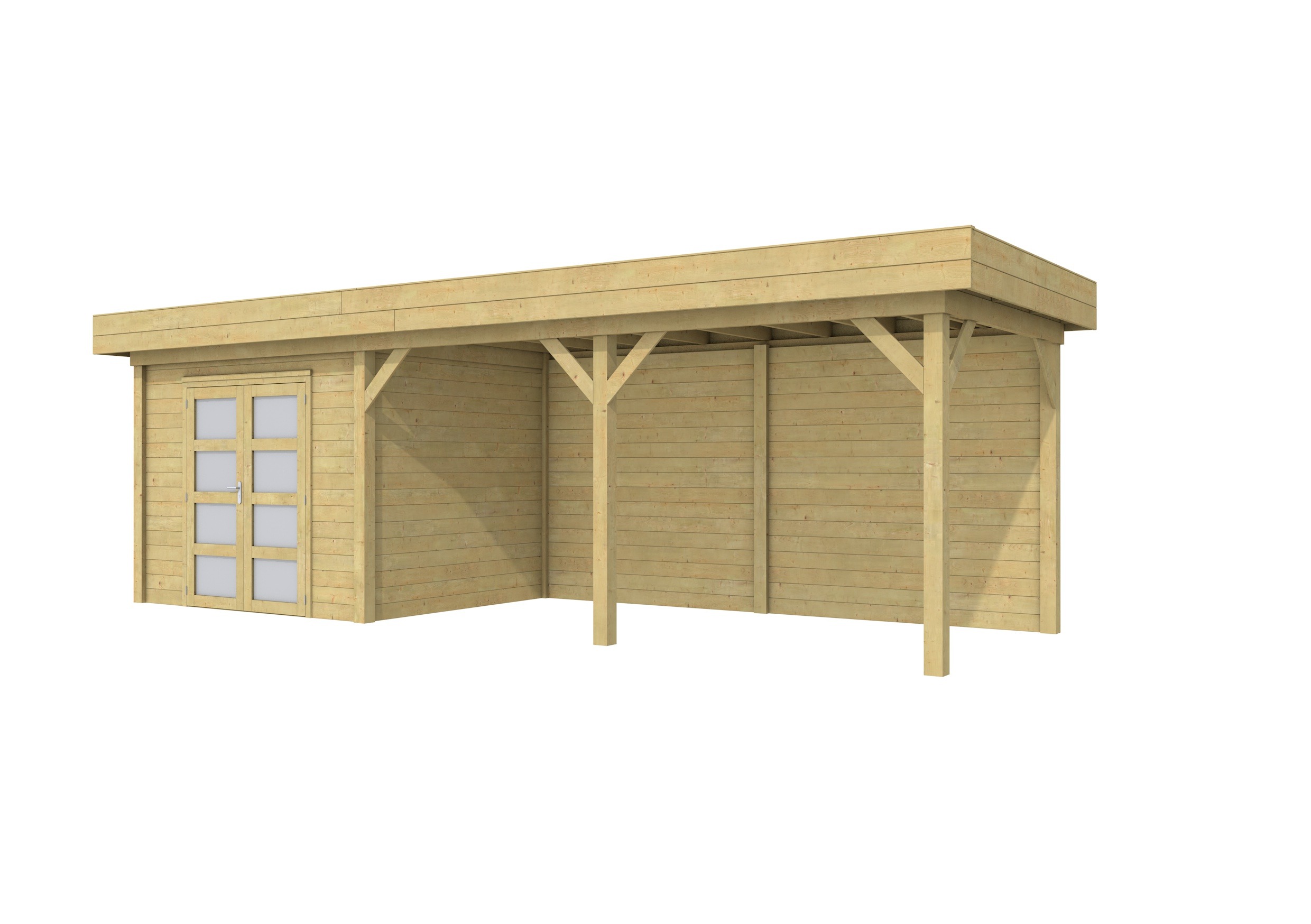 Douglas Zweeds rabat 1 zijde geschaafd, 1 zijde fijnbezaagd 1,1-2,7 x 19 - Afbeelding 420